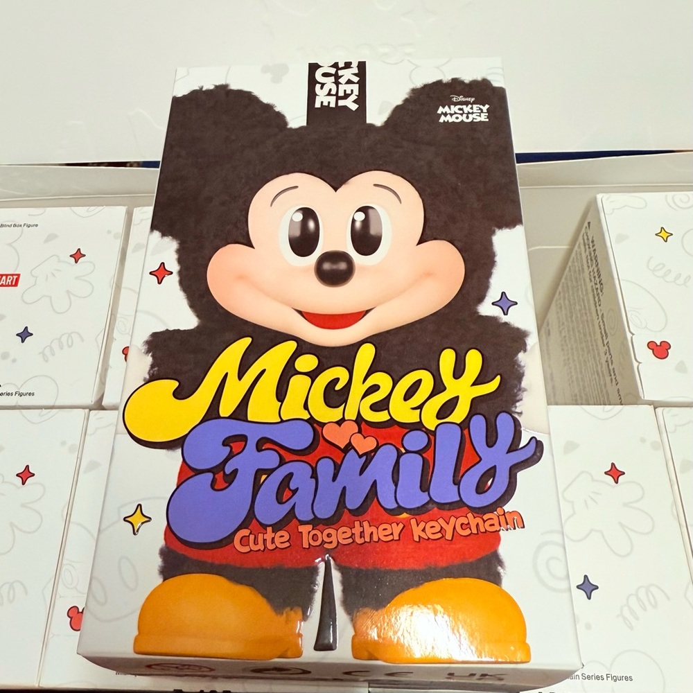 Disney x Pop Mart Mickey Family Cute Together Vinyl Face Plush Pendant